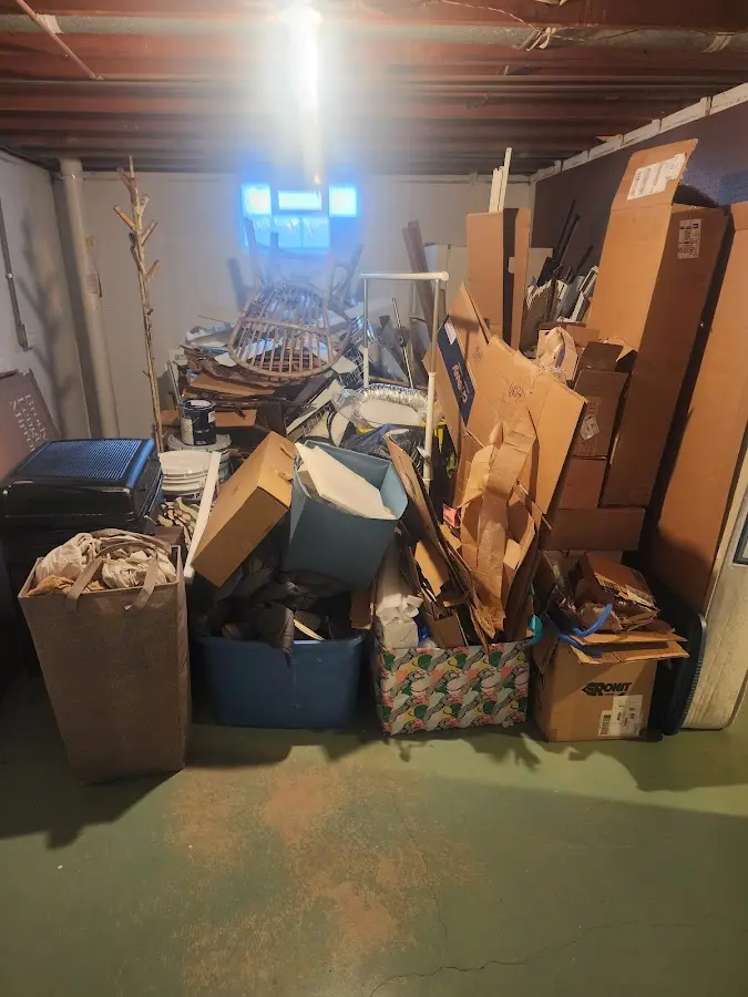 Roll-off dumpster container at job site for Construction Dumpster Rental in Mineral Wells